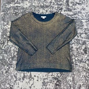 Navy and Gold Liz Clairbone Sweater